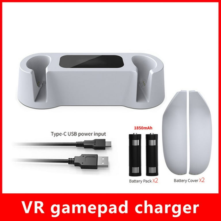 Hastraith Charging Dock for PS5 VR2 Controller, Fast Charger Station with 2  Rechargeable Port, Magnetic Charging Base with LED Indicator for PS VR2