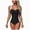 D White, variant on Women's High Stretch Plain Athletic One Piece Swimsuit Model GM26033, 80% Polyester 20% Spandex, for Water Activities Beach Vacation, Color Army Green, Size M