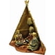 thumbnail image 2 of MORÍN Imágenes | Figura decorativa | Cabaña Apache 42 cm | Resina pintada a mano (dorada), 2 of 4