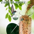 thumbnail image 4 of Metal Tube Bird Feeders for Outdoors Hanging, 6-Port Bird Feeder for Outside, Finch Feeders for Outside, Squirrel Proof Bird Feeders with Heavy Duty Metal Lid, Chew-Proof, 4 of 6