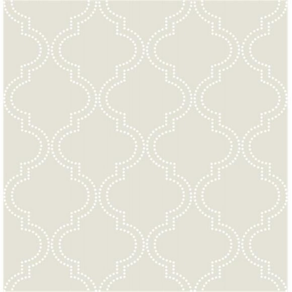 Quatrefoil Peel and Stick Wallpaper, Taupe