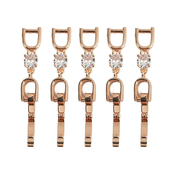 5 Pieces Necklace Bracelet Extenders Crystal for Rhinestone Extension Clasp for Bracelet Necklace