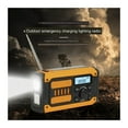 thumbnail image 2 of Multifunction Radio Hand Crank Solar USB FM/ AM/ WB Weather Radios Emergency Flashlight Power Bank ,Handy Bright, 2 of 4