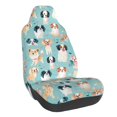 thumbnail image 1 of Balery Colorful Dog Funda de Asiento para Auto con Diseño - Cubierta Frontal Suave y Transpirable con Protector Antideslizante- 1 Unidad, 1 of 5