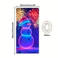 thumbnail image 5 of OEFNTAC Christmas Door Cover Polyester Tapestry Hanging Door Wrap Decoration Easy Install Holiday Party Entryway Merry Christmas Winter Door Decor Foldable Reusable Classroom 35x71in, 5 of 9