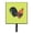 Green, variant on Dutch Bantam Chicken Pink Check Leash or Key Holder