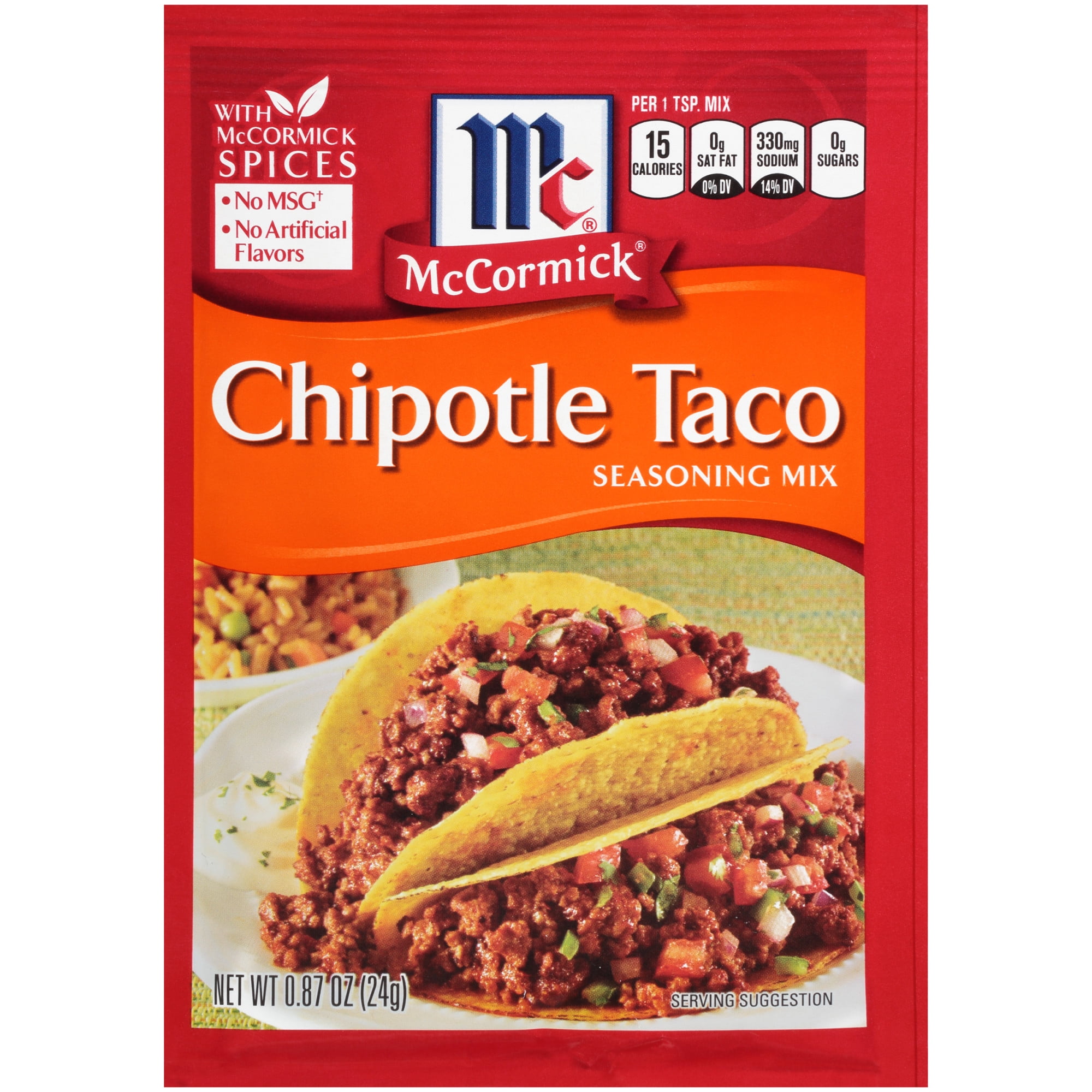 McCormick Chipotle Taco Seasoning Mix, 0.87 oz