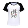 thumbnail image 3 of Tween Girl's Paris City Graphic T-Shirt Short Sleeve Unisex Casual Tshirt Tops, 3 of 3