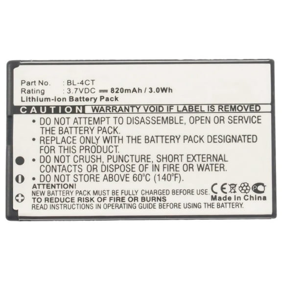 Batteries N Accessories BNA-WB-L3303 Cell Phone Battery - Li-Ion, 3.7V, 820 mAh, Ultra High Capacity Battery - Replacement for Gresso BL-4CT Battery