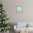 thumbnail image 2 of Stupell Industries Christmas By The Sea Turquoise Holiday Painting Black Framed Art Print Wall Art, 2 of 7