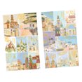 thumbnail image 3 of 2 pegatinas de sellos postales, pegatinas de papel adhesivas doradas, suministros decorativos para álbumes de recortes, planificadores, diarios, cuadernos, manualidades, diarios de viaje, 3 of 10