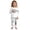 White-3, variant on DIY Hand Painted Colorable Halloween Pajamas 2Pcs Outfit, Funny Cartoon Coloring Long Sleeve T-Shirts and Pants 2 Piece Fall Winter Sets