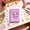 thumbnail image 5 of Bcylexb Plush Journal Notebook, Fluffy Fuzzy Soft Cover Journal With Cute Cartoon Animal Designs for Students Teens Gift Writing Stationery, 5 of 6
