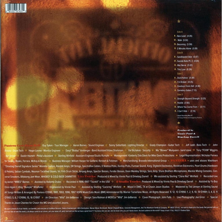 Pantera - Official Live - Music & Performance - Vinyl - Walmart.com