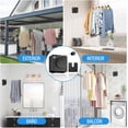 thumbnail image 4 of Tendedero Retractil Pared, Tendedero Retractil para Ropa con 4 Pinzas para Ropa, Tendederos Retractiles Exterior Interiores, Ajustable, Capacidad de 20 KG, FÁCIL Instalación, 4 of 4