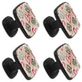 thumbnail image 2 of 4 Pcs Square Cabinet Handle Cupboard Knob Drawer Pulls Handle Follow Your Heart Love Drawer Knobs with Screws Furniture Decoration, 2 of 7