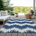 thumbnail image 6 of Addison Rugs Chantille Indoor/Outdoor Transitional Chevron Navy Washable Rectangle Rug, 5' x 7'6", 6 of 6