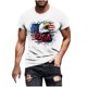 thumbnail image 2 of Tops para hombre, blusas y camisas de manga corta con cuello redondo para hombre, jersey informal de moda con estampado de cuello redondo para hombre, pantalones cortos deportivos para fitness, blusa, 2 of 5