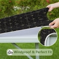 thumbnail image 6 of Black Gold Planet Moon Eye Pattern Square Fitted Tablecloth with Elastic Edge,Square Table Cover,Washable Elastic Table Cover for Home Kitchen Party Decor 36"x36", 6 of 6