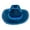 Blue, variant on UJNDER Carnival Light Up Cowboy Hat for Halloween Party Western Straw Hat for Stage Performance Festivals and Events Blue