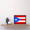 thumbnail image 2 of Puerto Rico National Flag Patriotic Vexillology World Flags Country Region Poster Artwork Framed Wall Art Print A4, 2 of 4
