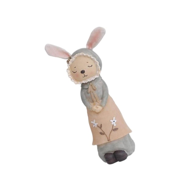 Cute Rabbit Statue Figurines Animal Sculpture Craft Wedding Gift inch Package Includes: female