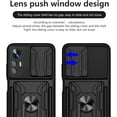 thumbnail image 6 of for Xiaomi 12 Lite Case Sliding Window Case with Card Holders, Cover with Slide Camera Protection Built-in Magnetic Kickstand Case for Xiaomi 12 Lite LJK Black, 6 of 8