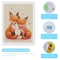 thumbnail image 3 of Diamond Art Kit for Adults, Fox Couple with Hearts And Bow Diamond Painting for Adults Beginners, 5D DIY Diamond Art Painting Kits, Colorful Diamond Painting Craft for Home Decor 12x16, 3 of 7