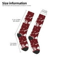 thumbnail image 5 of Fotbe Christmas Tree Buffalo Plaid print Women's Men's Novelty Crew Socks Cotton Socks Knee High Socks for Walking,Running,Nurses,Pregnancy, 5 of 9