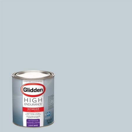 Glidden High Endurance, Interior Paint and Primer, Fostoria Glass Blue, # 90BG 63/043, Eggshell, Quart