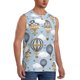 thumbnail image 2 of Balery Balloon Vintage Camisetas sin mangas para hombre, absorbe la humedad y protege contra el mal olor.-X-Large, 2 of 7