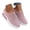 Pink, variant on Slip on Mule Sneakers Women Lightweight Breathable Air Cushion Wedge Backless Walking Shoes Platform Orthotic Clog