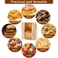 thumbnail image 6 of Hengguang 50 Pack Paper Bread Bags, Sourdough Bread Bags for Homemade, 13.78 x 8.27 x 3.54" Large Kraft Paper Bakery Bag with Window for Baked Food Packaging Storage with 50 Pcs Love sticker, 6 of 8