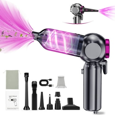 ZARRSON Cordless Car Vacuum – 16000PA Handheld Vacuum Cleaner with LED Light ,9-in-1 Portable Mini Vac for Car, Home, Office | High Power Air Duster & Pet Hair Remover