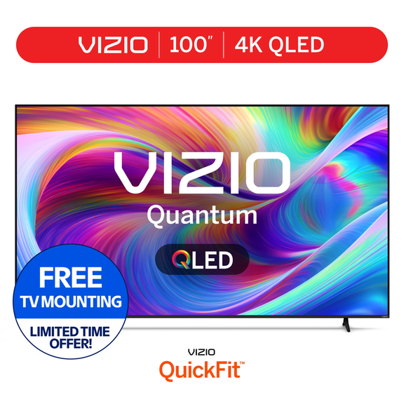 VIZIO 100" Class Quantum 4K QLED HDR Smart TV (New) VQD100M-0804