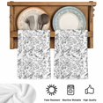 thumbnail image 6 of Grey Botanical Kitchen Towels Set of 4, Elegant Watercolor Botanical Birds Soft Microfiber Dish Towels, Absorbent Quick-Dry Washable Dishcloths for Kitchen Cleaning, Drying Dishes, 18x28 Inches, 6 of 9