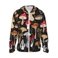 thumbnail image 1 of Balery Various Mushrooms Sudadera ligera de manga larga con capucha y protección solar UPF 50+ para hombre y mujer, ideal para pesca y running-Medium, 1 of 7