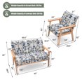 thumbnail image 2 of Patiojoy Ensemble de Canapé 2 Pcs et Fauteuil Simple en Tissu Bleu, 2 of 5