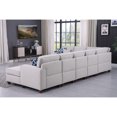 thumbnail image 4 of Devion Furniture 8-Piece Upholstered Fabric Sectional with Chaise in Light Gray, 4 of 4