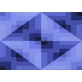thumbnail image 1 of Ahgly Company Machine Washable Indoor Rectangle Transitional Sky Blue Area Rugs, 7' x 10', 1 of 7
