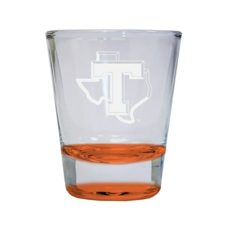 

Tarleton State University Etched Round Shot Glass 2 oz Orange