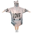 thumbnail image 2 of BZSMCE Wearable Blanket Hoodie Fashion Winter Love Scene Home Wear, 2 of 7