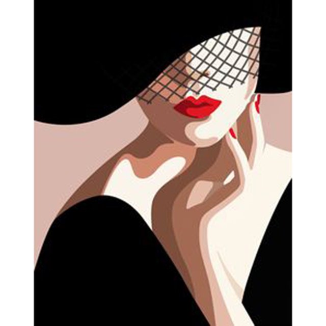 Pintura de diamante (DB6877) 5D DIY Retrato de cabeza cuadrada Diamante de imitación abstracto (A062) 45x60cm FLhrweasw Nuevo