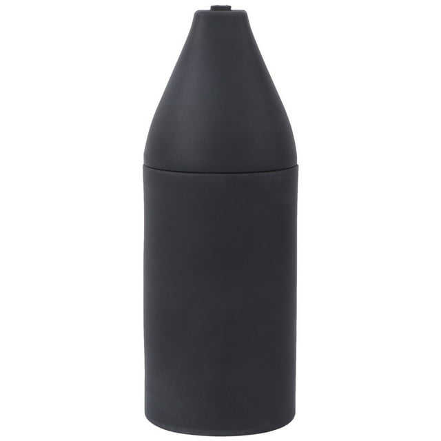 Empty Silicone Bottle Squeeze Dispenser Refillable Bottle Dish Washing Detergent Hand Soap Atomizer (Black)