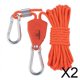 thumbnail image 1 of Cuerda de viento para tienda de campaña,Polea de cuerda para viento de tienda de campaña,trinquete,colgador de cuerda,Tensor de polea reguladora de luz de crecimiento reflectante,Mosquetón, 1 of 8