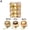 Gold, variant on PULLIMORE 24 Pcs Mini Christmas Ball Ornaments Baubles Xmas Tree Hanging Decorations (Gold, 3cm)