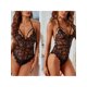 thumbnail image 5 of VISgogo Body sexy para mujer, peluches sin mangas con cuello en V profundo de color sólido, azul marino/negro/rojo VISgogo moda, 5 of 9