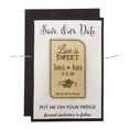 thumbnail image 2 of Rustic Wedding Save the Date Wooden Magnet 50 Custom Engraved Wooden Magnet Personalized Gift, 2 of 4