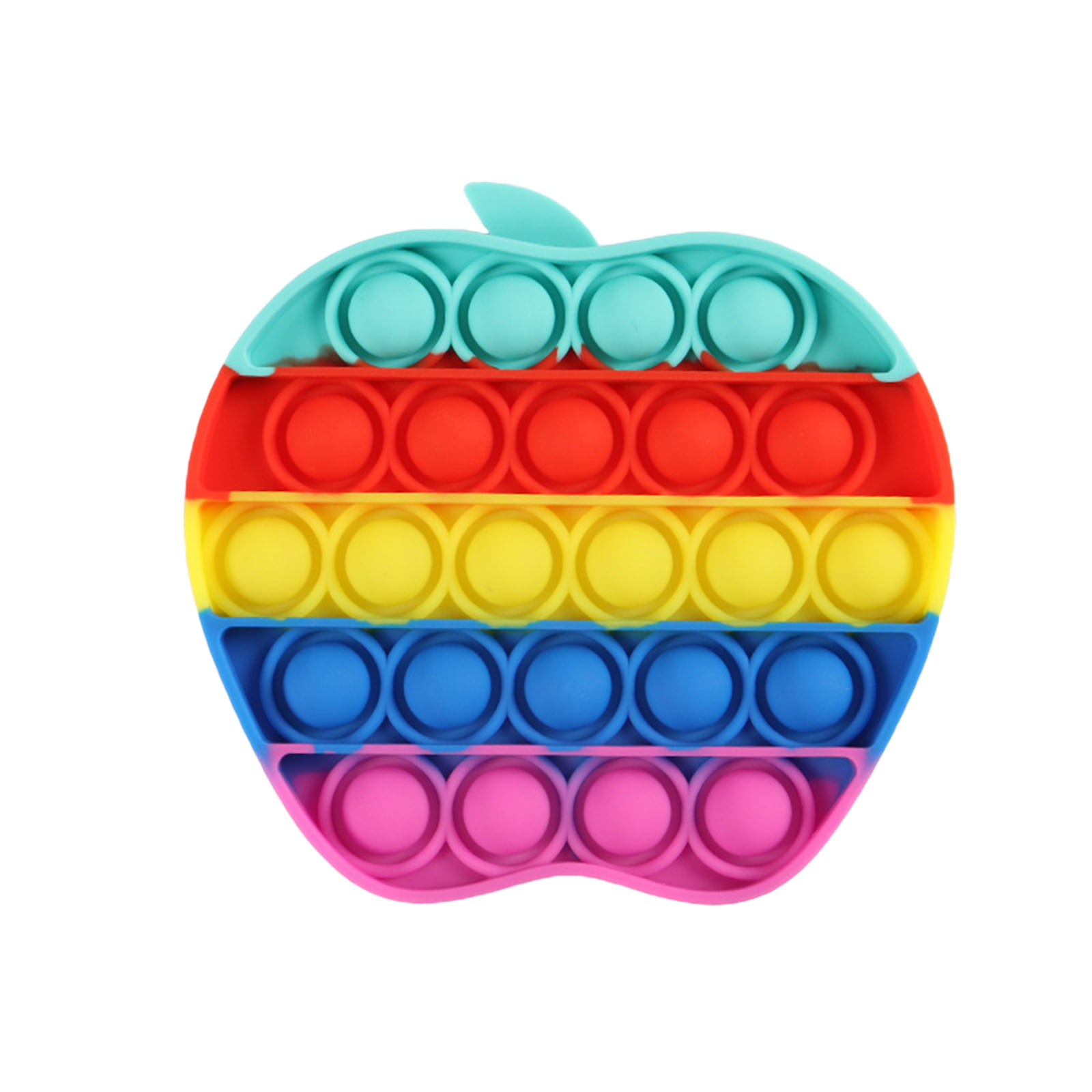 Details about   Pop it its Push Bubble Fidget Rainbow Luminous Sensory Toy Game Stress Reliever 