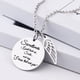 thumbnail image 1 of HomeKingdee Angel Wing Pendant Necklace for Women - Diamond-Encrusted Memorial Jewelry with Engraved Message for Sympathy and Remembrance Gifts, 1 of 5